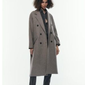 Zara MINIMALIST OVERSIZED WOOL COAT